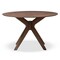 Baxton Studio Monte Mid-Century Modern Walnut Wood 47-Inch Round Dining Table 134-7175 - alternate 6